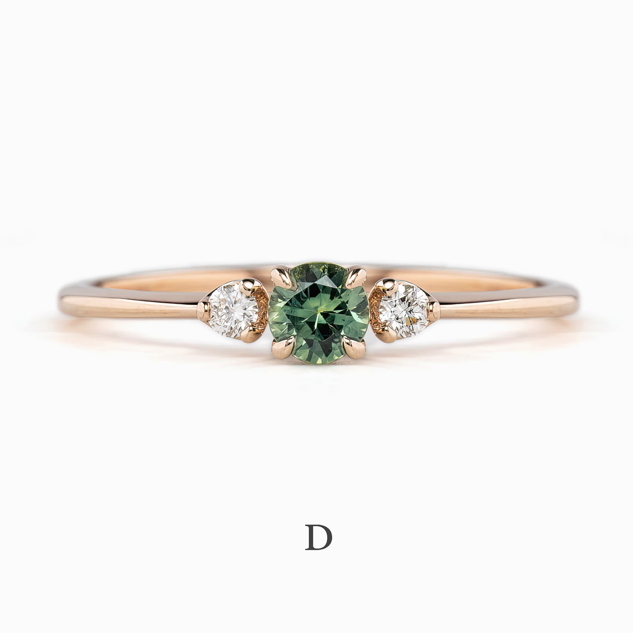 Sofia Ring 4mm 0.30ct Queensland Sapphire 14k Gold