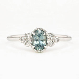 Celine Ring, Light Blue Montana Sapphire