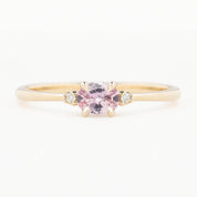 Emilie Ring 5mm 0.45ct Pink Umba Sapphire 14K Yellow Gold