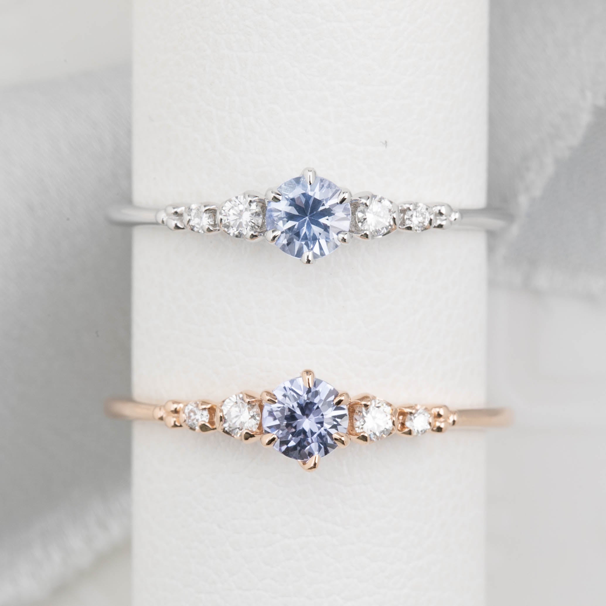 Estel Fleur Ring, 0.30ct Ceylon Sapphire