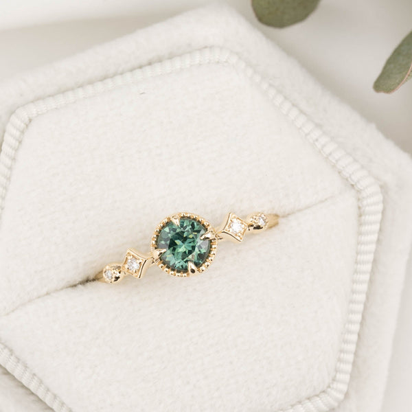 Stella Ring, 0.60ct Montana Sapphire