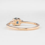 Emilie Ring, 0.60ct Montana Sapphire of your choice
