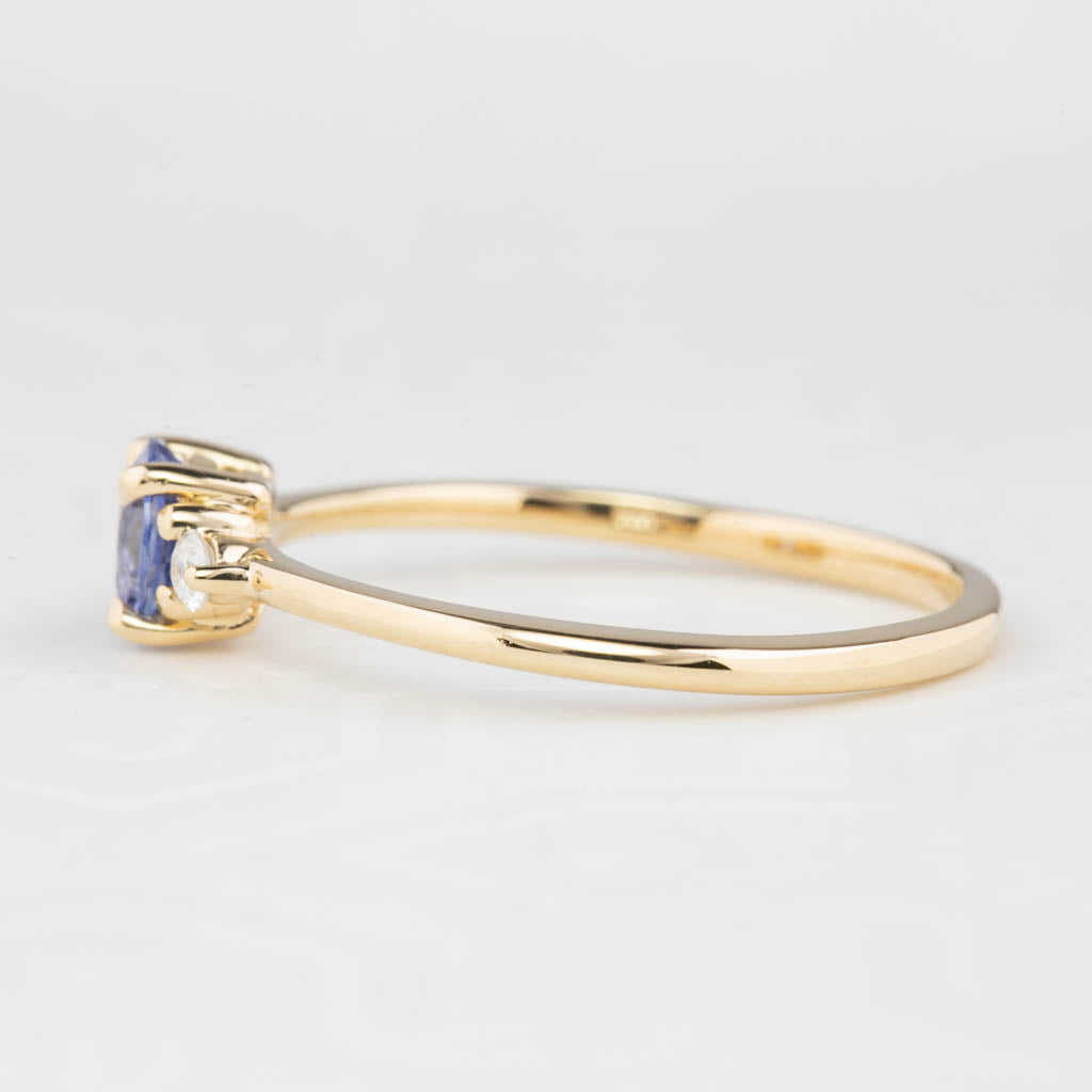 Emilie Ring, 0.55ct Light Blue Ceylon Sapphire