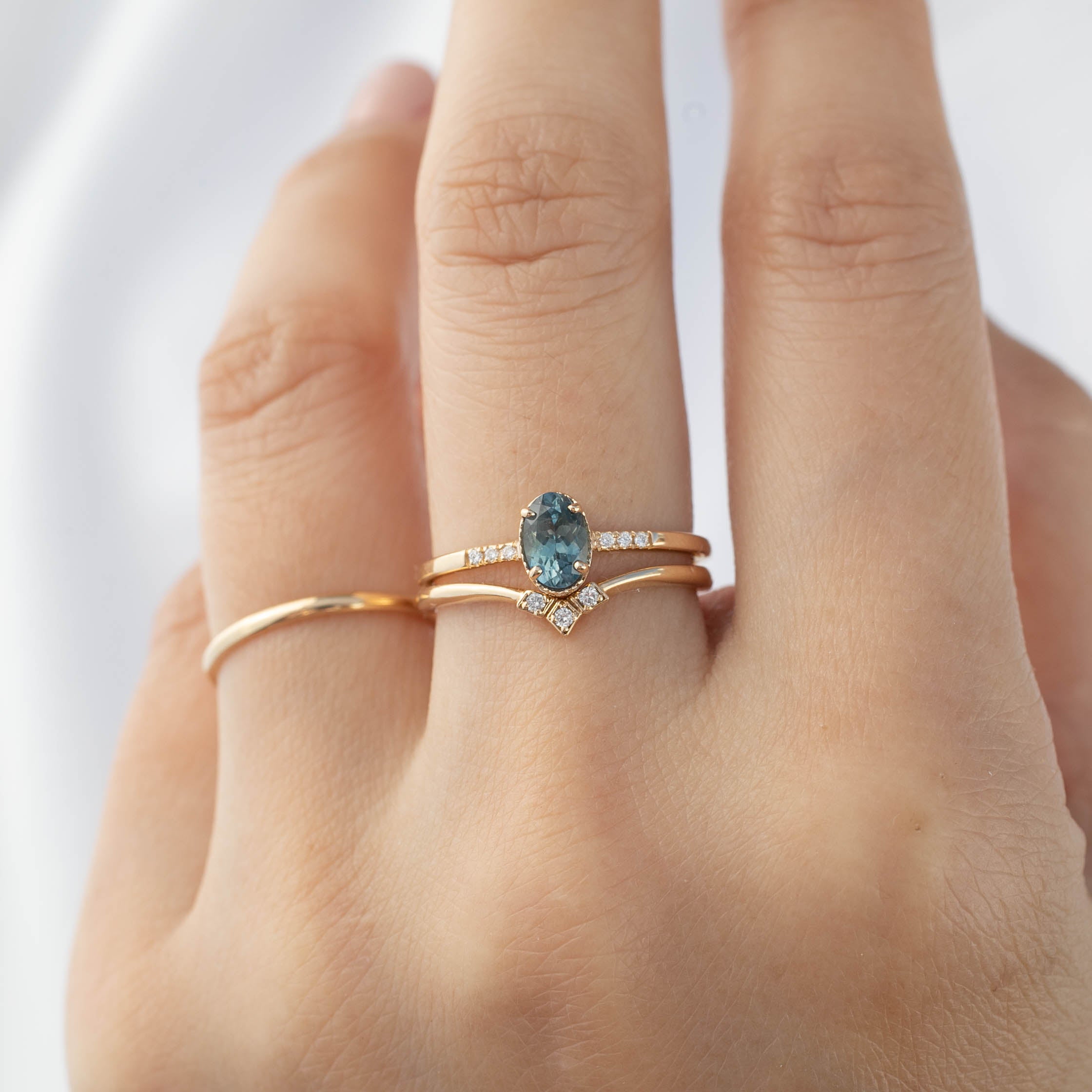 Grace Ring, 0.60ct Montana Sapphire