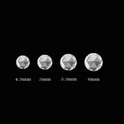 0.10-0.55ct Calibrated Rose Cut Diamond
