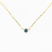 ３プロング ネックレス（ラウンド3～4mm）