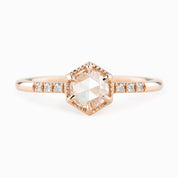 Grace Ring, Round Rose Cut Diamond