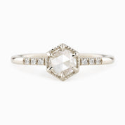 Grace Ring, Round Rose Cut Diamond