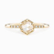 Grace Ring, Round Rose Cut Diamond