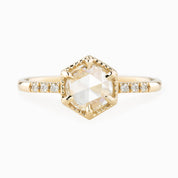 Grace Ring, Round Rose Cut Diamond