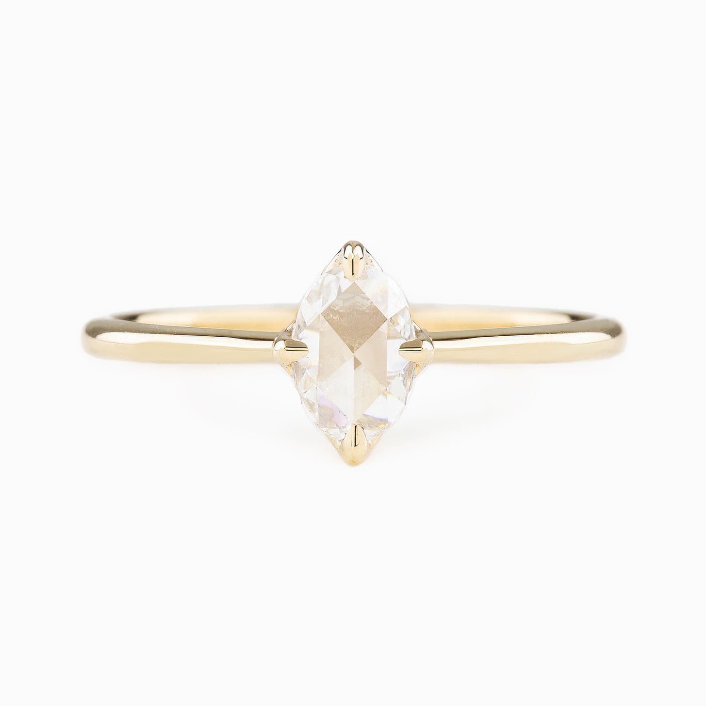 【一点物】アリスリング枠　オーバルローズカットダイヤモンド　0.26ct