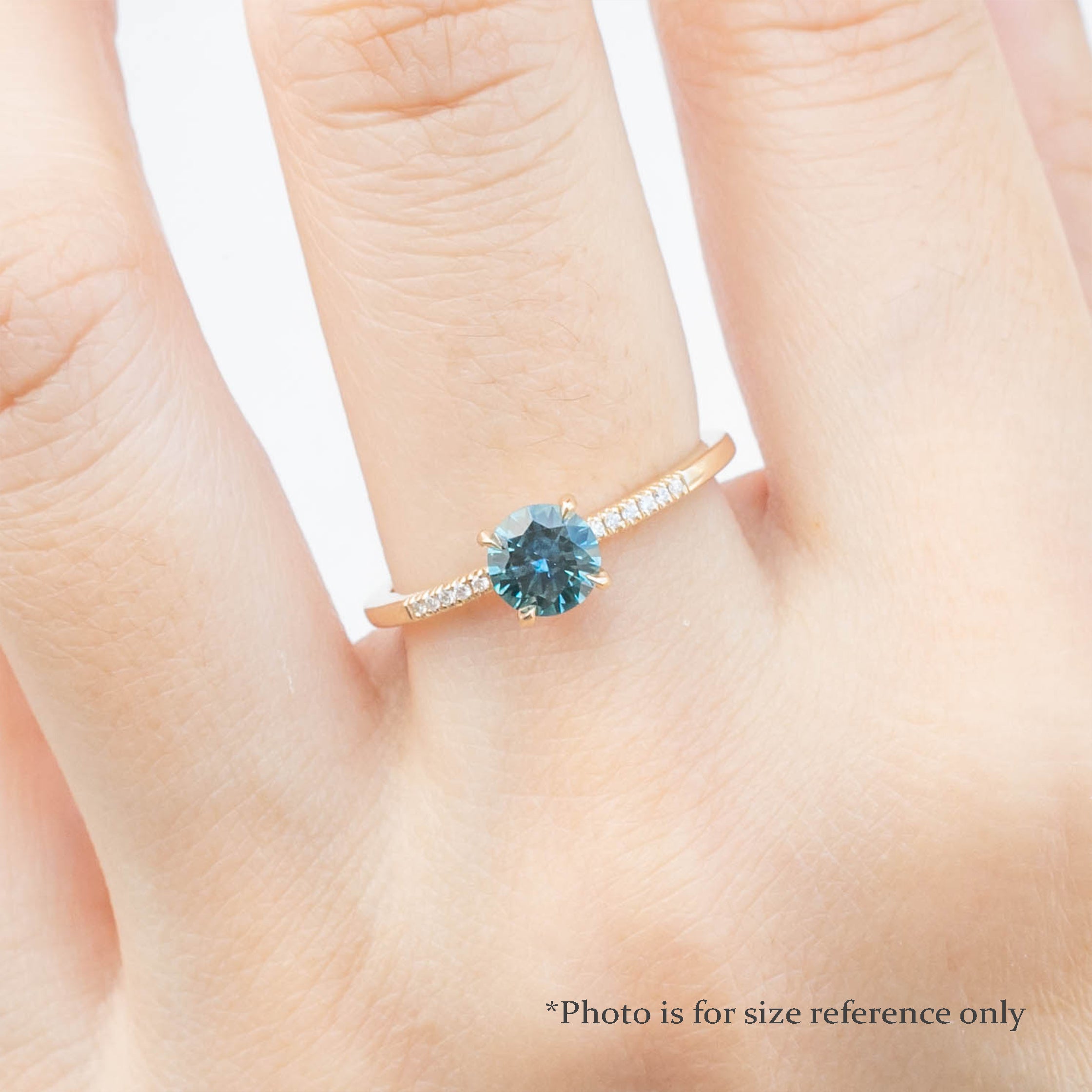 Audrey Ring, 0.73ct Queensland Sapphire