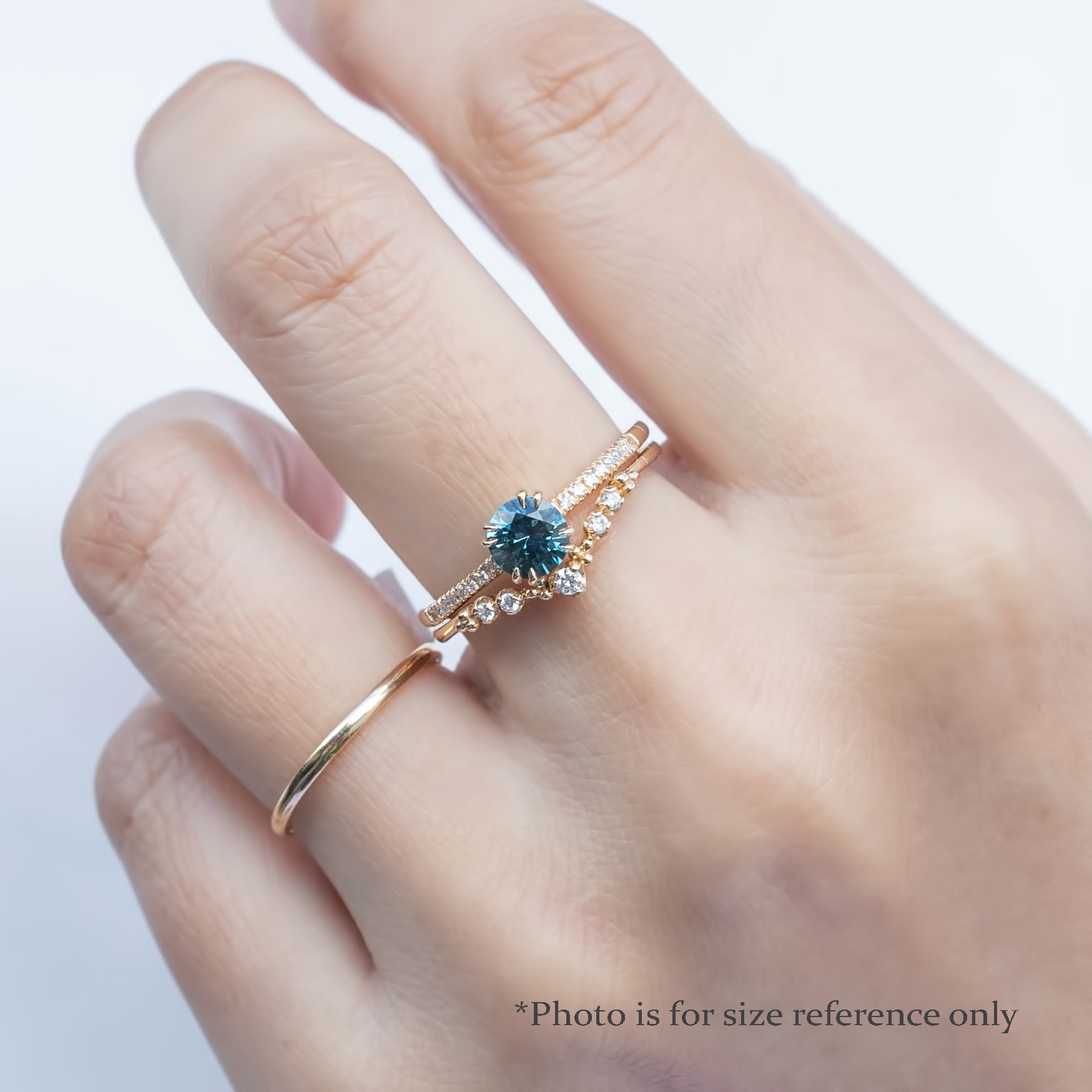 Sabrina Ring, 0.76ct Montana Sapphire