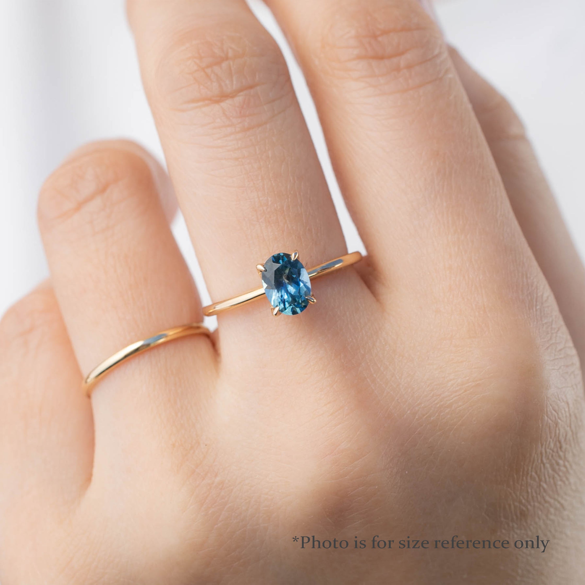 【即日配送】サラリング ・0.82ct・加熱モンタナ産ブルーグリーンサファイア・K14YG
