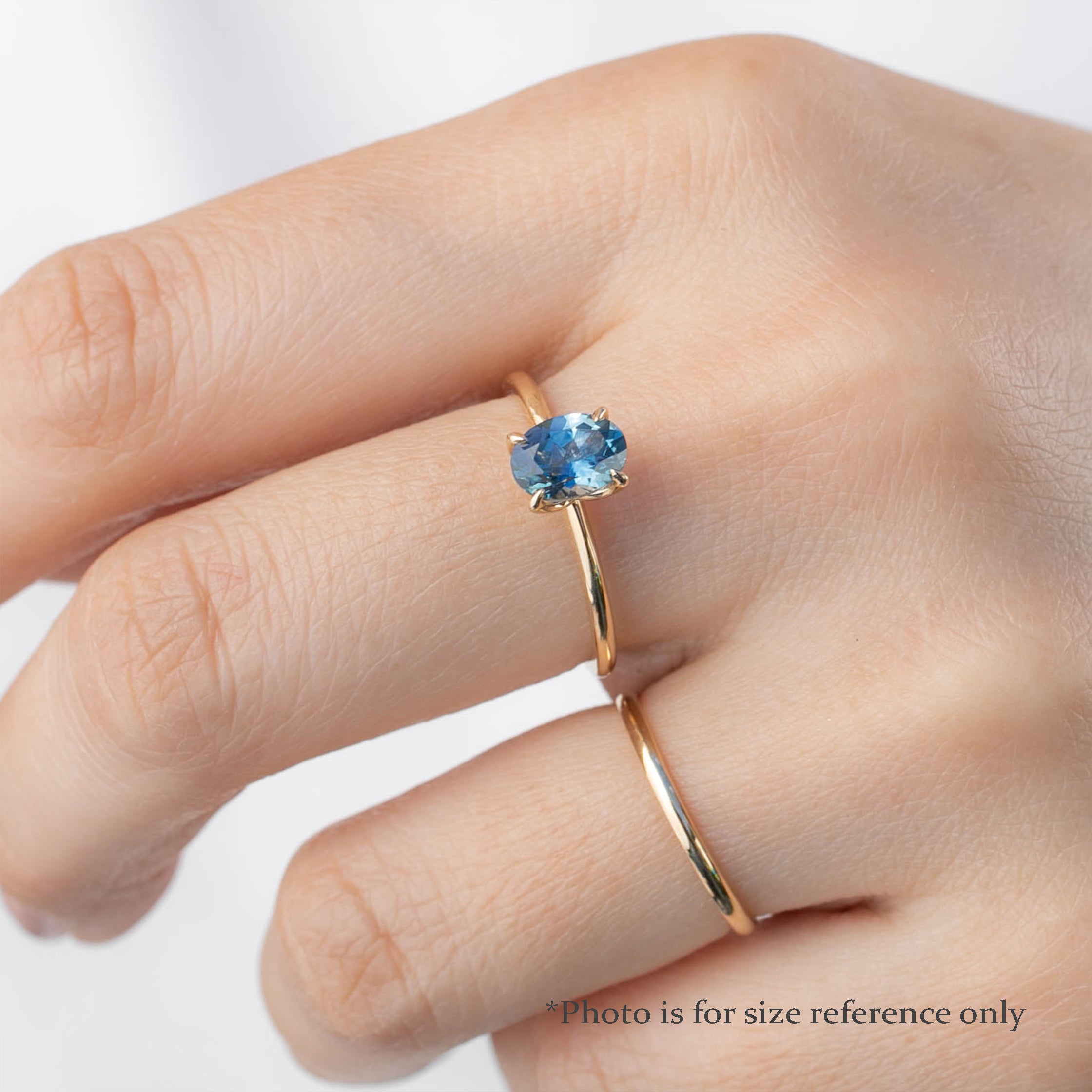 【即日配送】サラリング ・0.82ct・加熱モンタナ産ブルーグリーンサファイア・K14YG