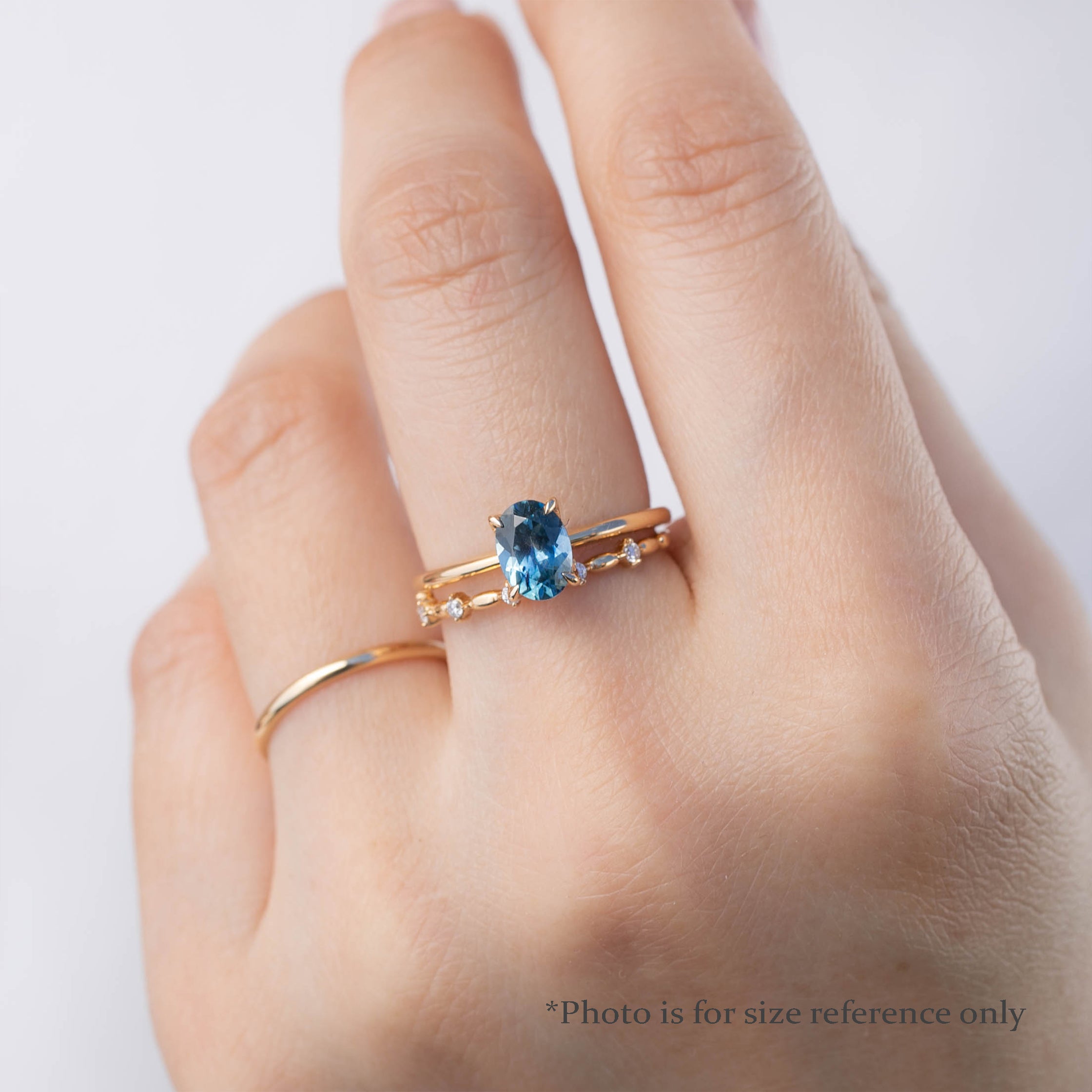 【即日配送】サラリング ・0.82ct・加熱モンタナ産ブルーグリーンサファイア・K14YG