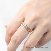 【即日配送】サラリング ・0.55ct・モンタナ産ライトブルーグリーンサファイア・K14YG