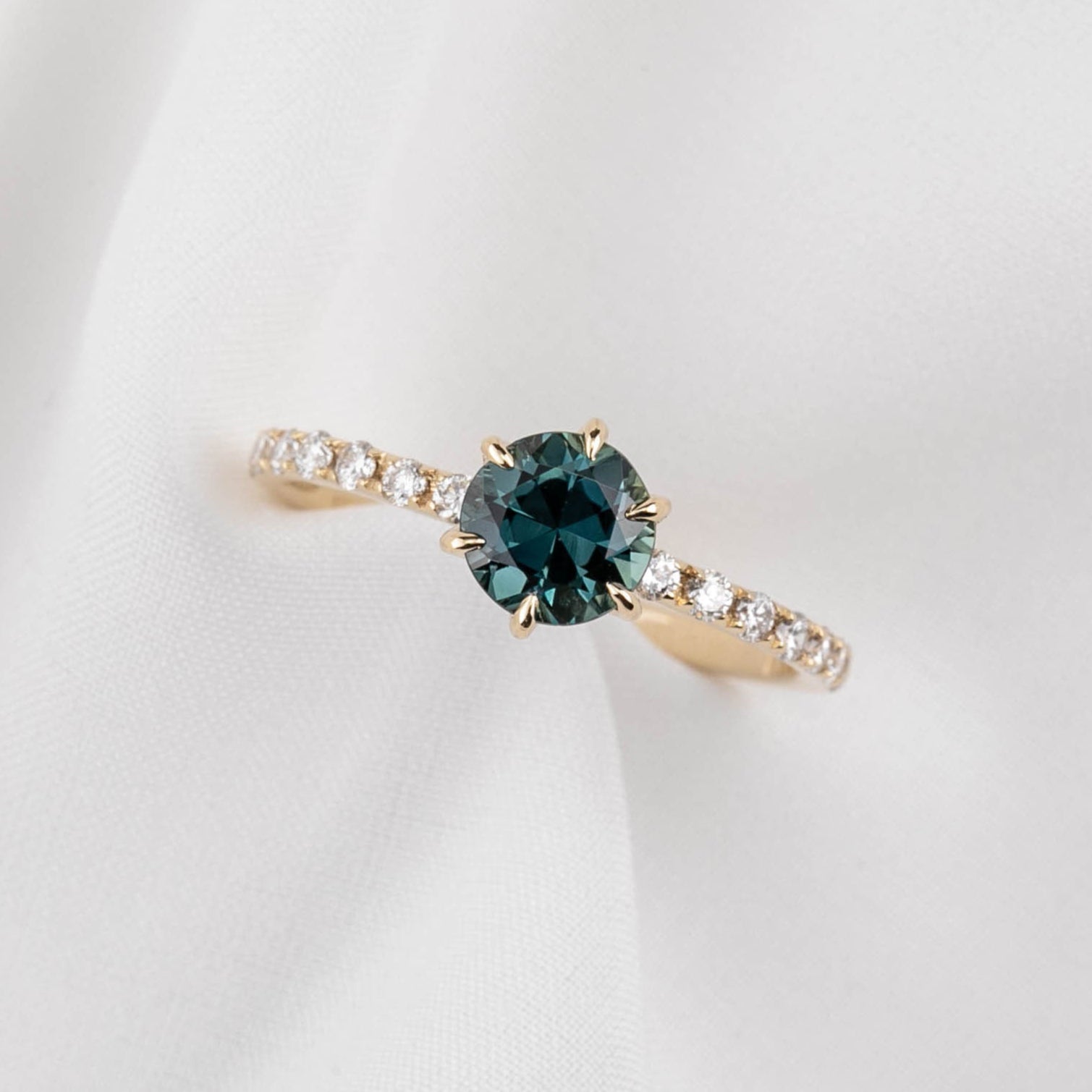 Maria Luxe Ring, 1.11ct Queensland Sapphire