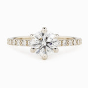 Maria Luxe Ring, Round Brilliant Cut Diamond