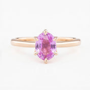 【一点物】フローリンリング ・1.23ct・加熱ピンクサファイア・K14RG