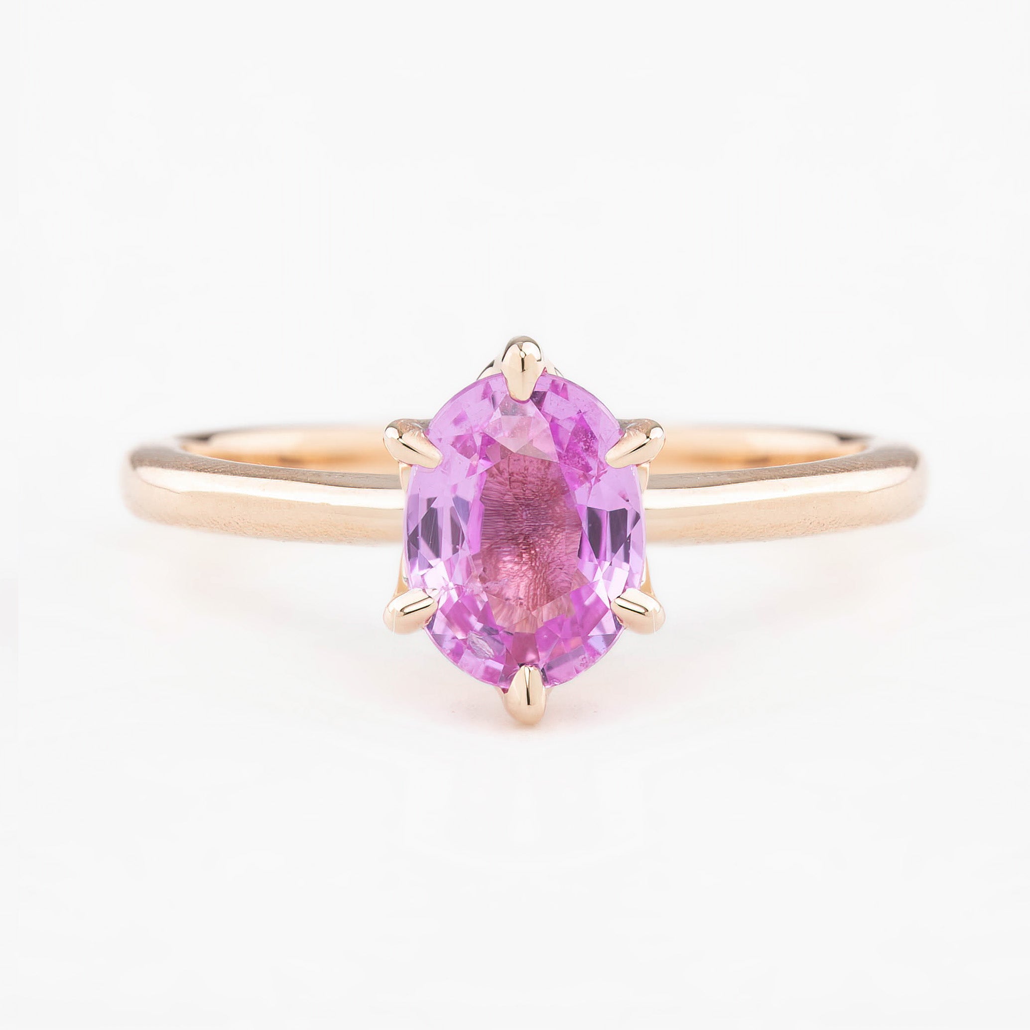 【一点物】フローリンリング ・1.23ct・加熱ピンクサファイア・K14RG