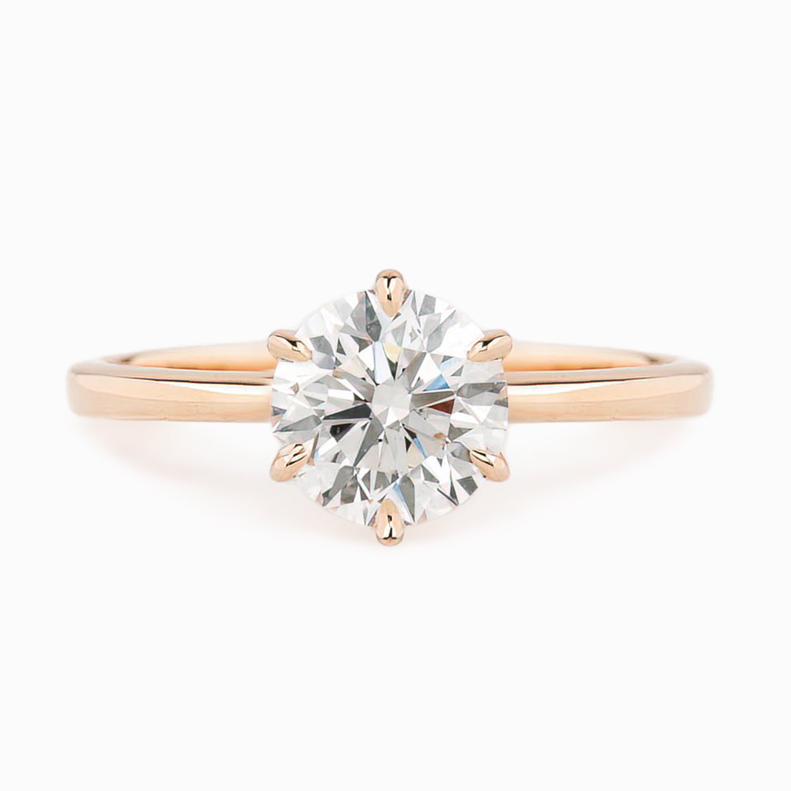 Floryn Ring, Round Brilliant Cut Diamond