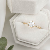 フローリンリング　オールドマインカットダイヤモンド　1.15ct　GIA鑑定書付き