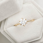フローリンリング　オールドマインカットダイヤモンド　1.15ct　GIA鑑定書付き