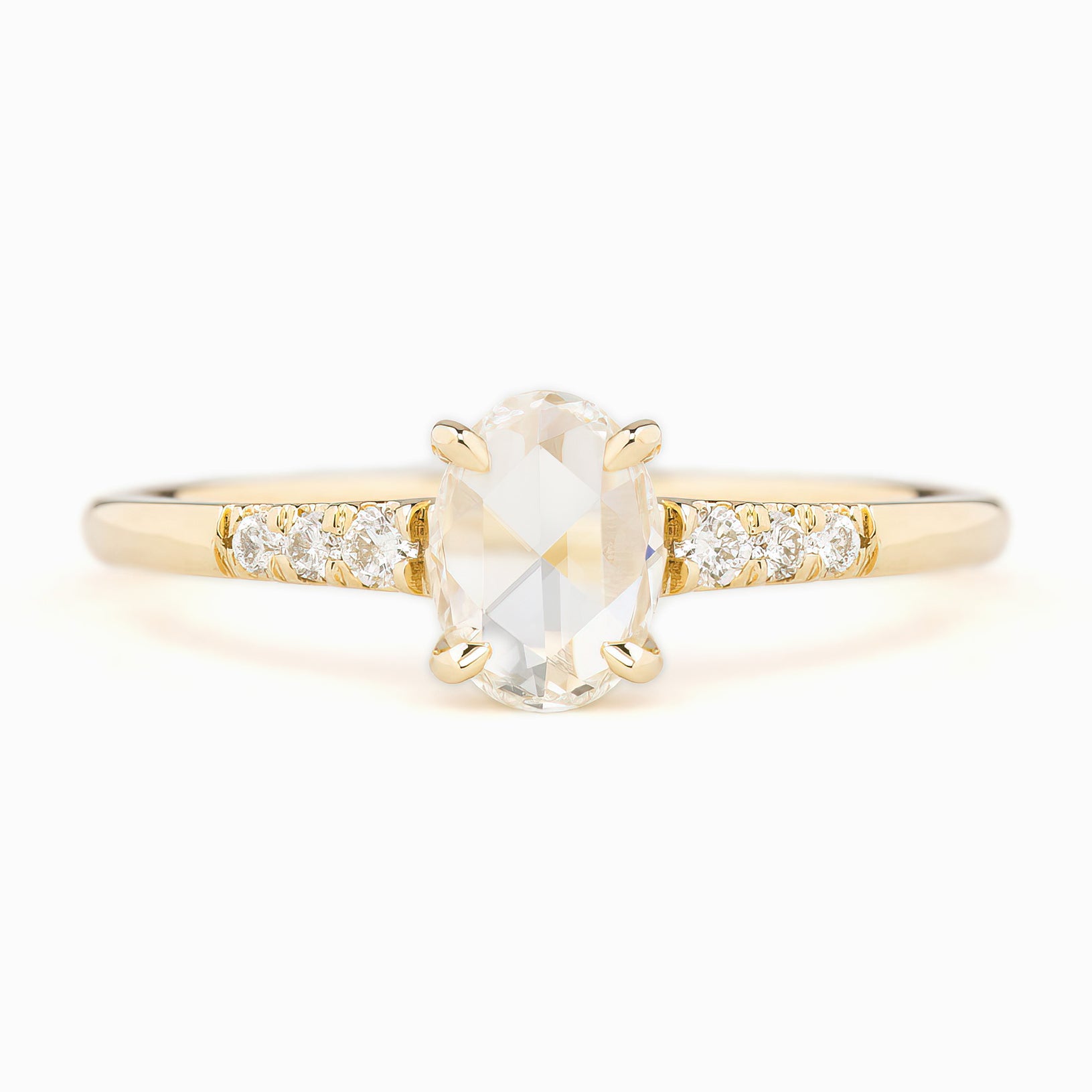 Gianna Ring, Oval Rose Cut Diamond