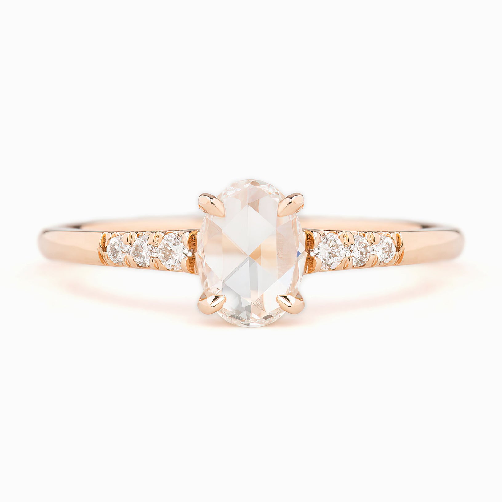 Gianna Ring, Oval Rose Cut Diamond