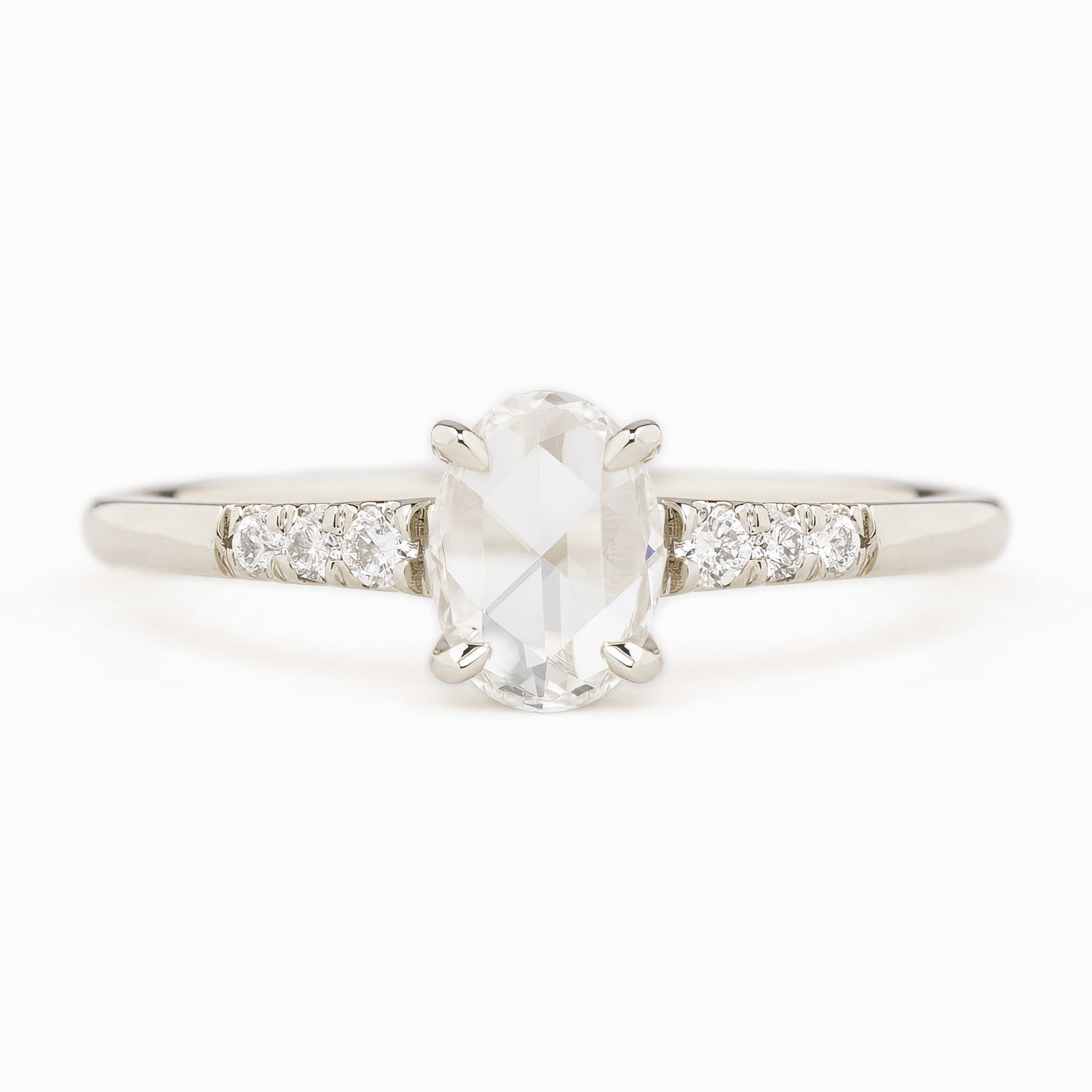 Gianna Ring, Oval Rose Cut Diamond