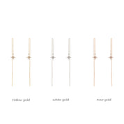 Starburst Diamond Threader Earrings