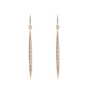 Diamond Crescent Earrings