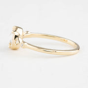 Stella Ring, 0.29ct Oval Rose Cut Diamond, 14k Yellow Gold (One of a kind)