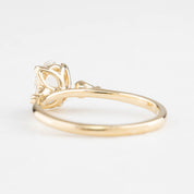 Estel Ring, 0.58ct Oval Rose Cut Diamond, 14K Yellow Gold (One of a kind)