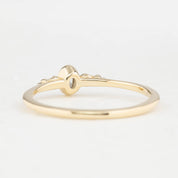 Estel Bezel Ring, Oval Rose Cut Diamond