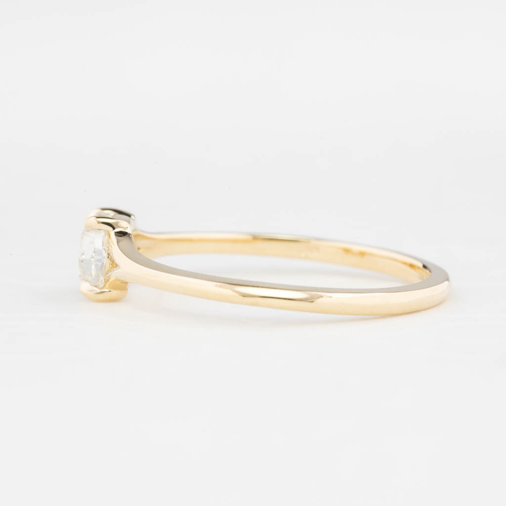 Kylie Ring, 0.27ct Rose Cut Diamond, 14k Yellow Gold (One of a kind)