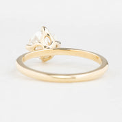 Alice Ring, IGI Certified 1.34ct Round Lab Diamond, 14k Yellow Gold (One of a kind)