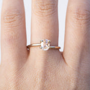 0.38ct Oval White Rose Cut Diamond D099