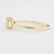 Olivia Ring, Round Rose Cut Diamond