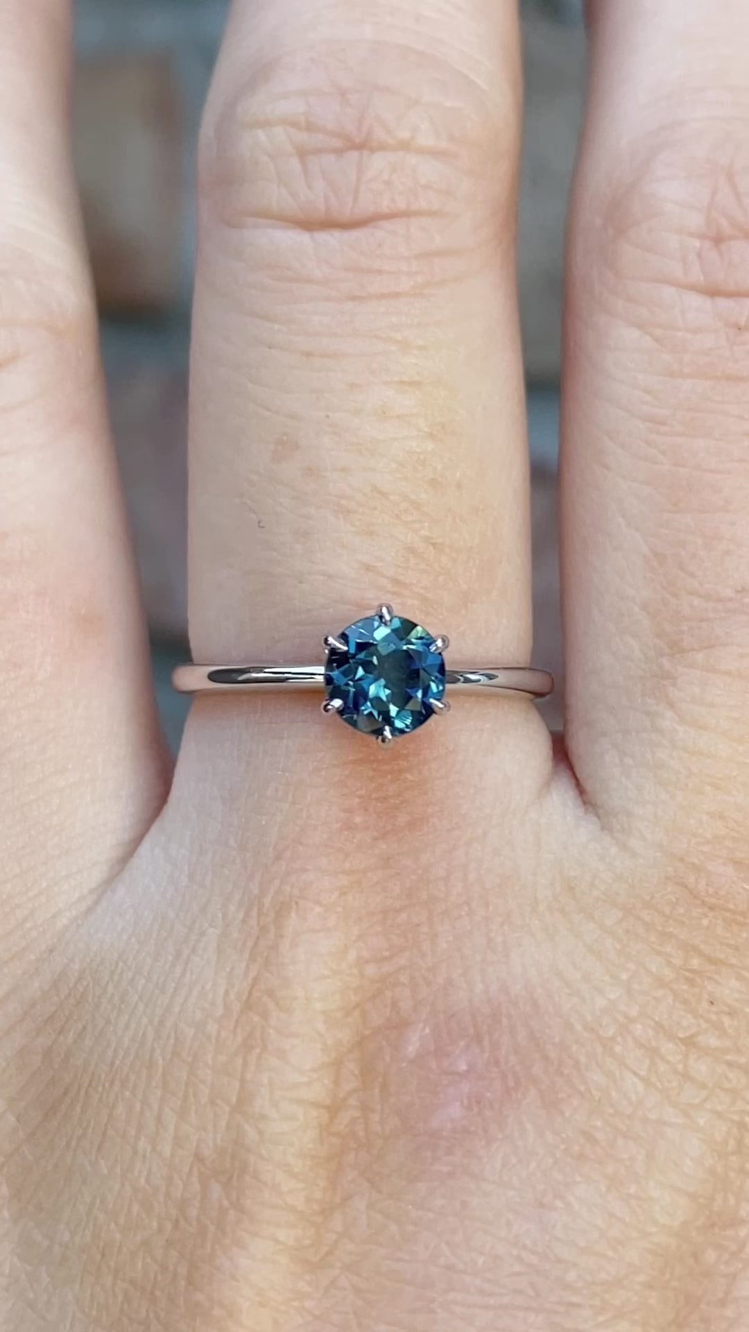 Floryn Ring, 0.89ct Queensland Sapphire