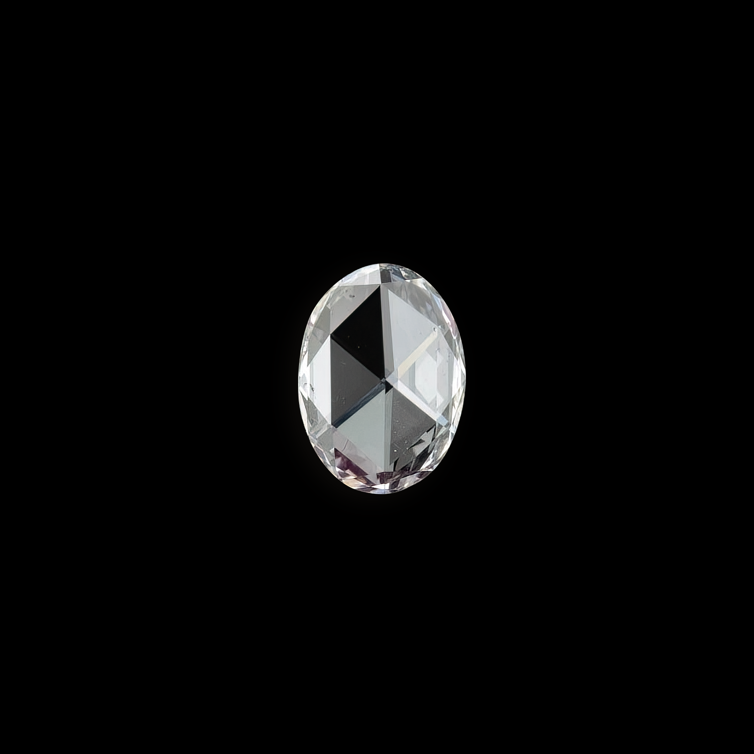 0.47ct オーバルローズカットダイヤモンド 7.35x5.36mm