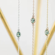 Dahlia Three Stone Bracelet Setting (Oval 4mm)