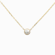 Dahlia 0.30ct GIA Certified Diamond Solitaire Necklace