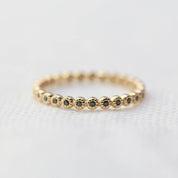 Dahlia Black Diamond Half Eternity Ring