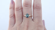 Estel Ring - 1.44ct Unheated Peacock Queensland Sapphire (One of a kind)