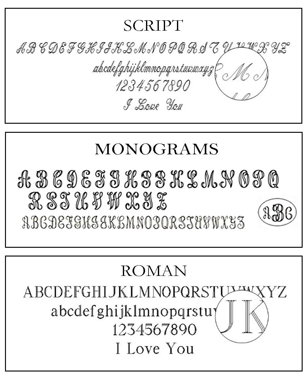 Example Engravers Script Engraving – Envero Jewelry