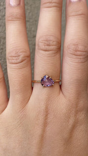Lisa Ring - 1.25ct Unheated Organic Cut Blue Sapphire (One of a kind)