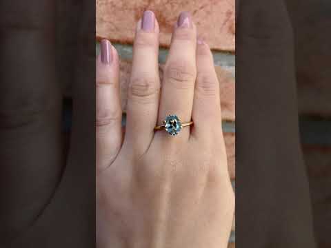 2.45ct Oval Cut Light Green Montana Sapphire