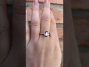 1.85ct Oval Cut Light Blue Green Montana Sapphire SO197